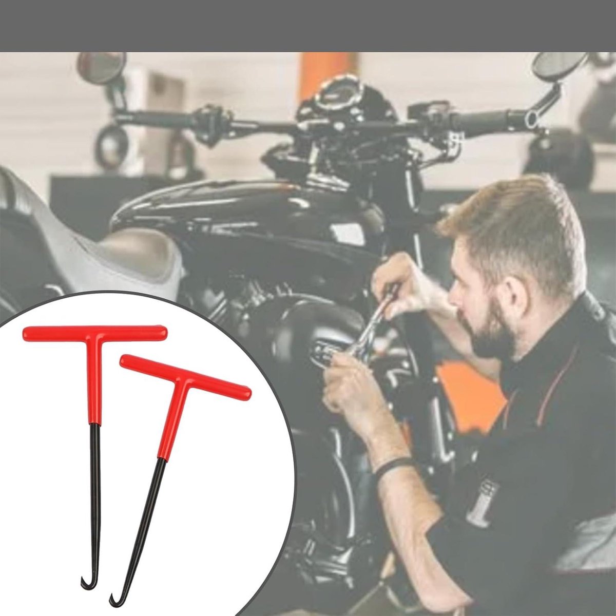 TPS0390 Uitlaat veer spanner-trekker, 1 st. - TPS Racing