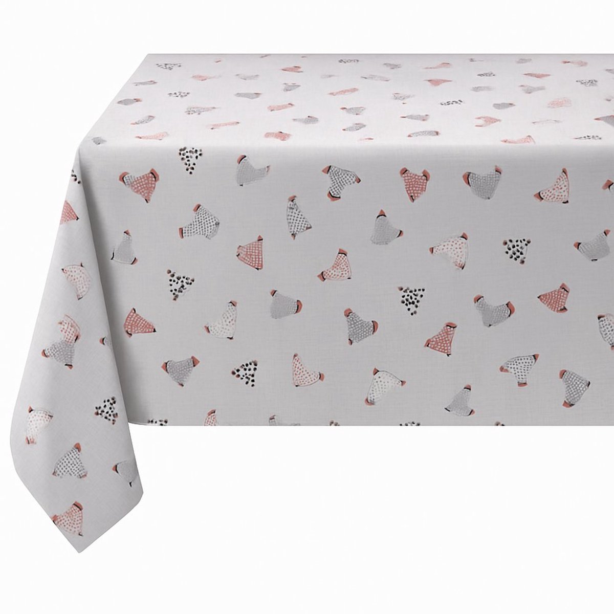 IVOL PVC Tafelzeil Kippen 140 x 240 cm - Tafelkleed met non-woven vliesrug