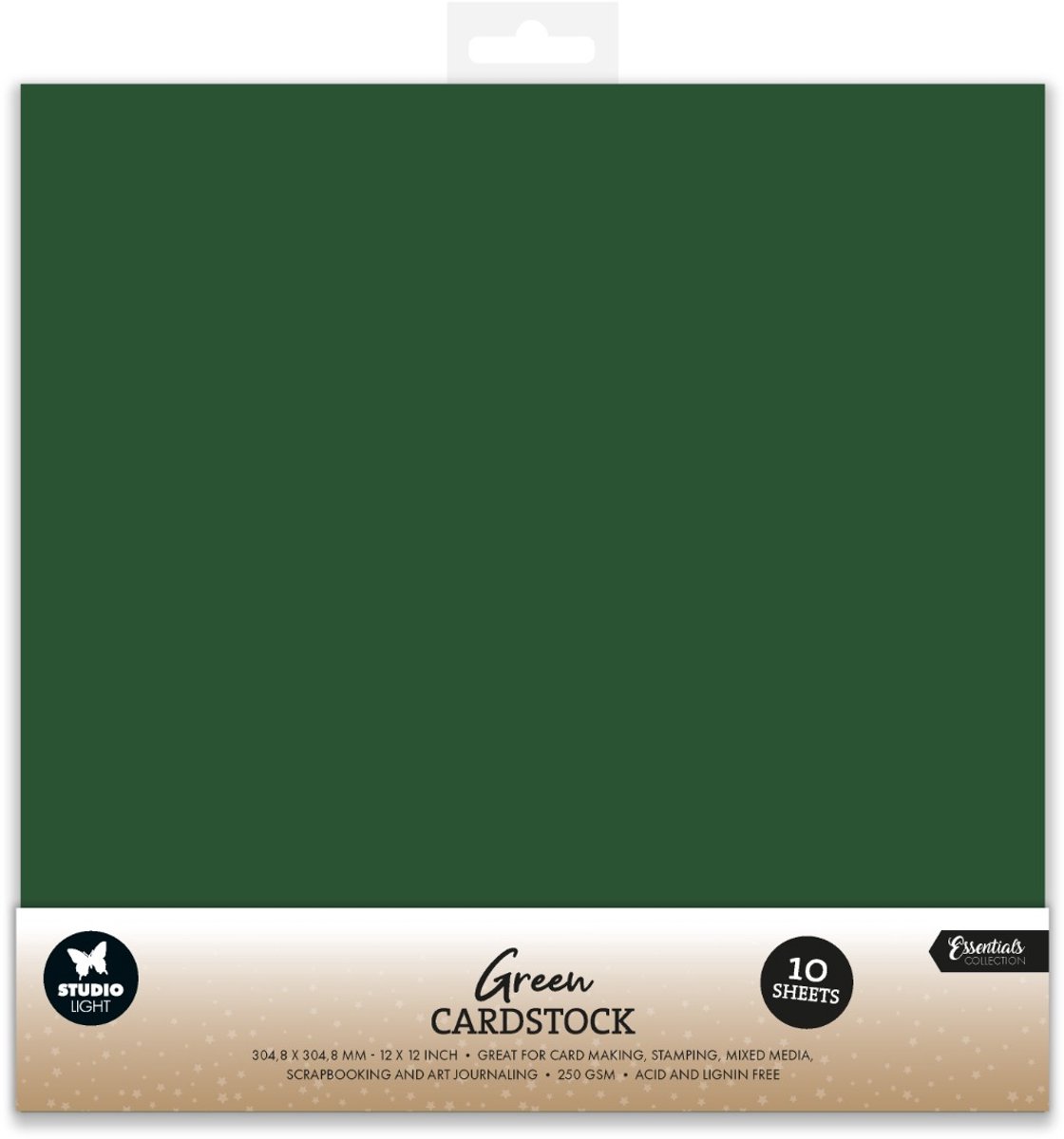 Paper set Christmas green scrapbook - Essentials nr. 61