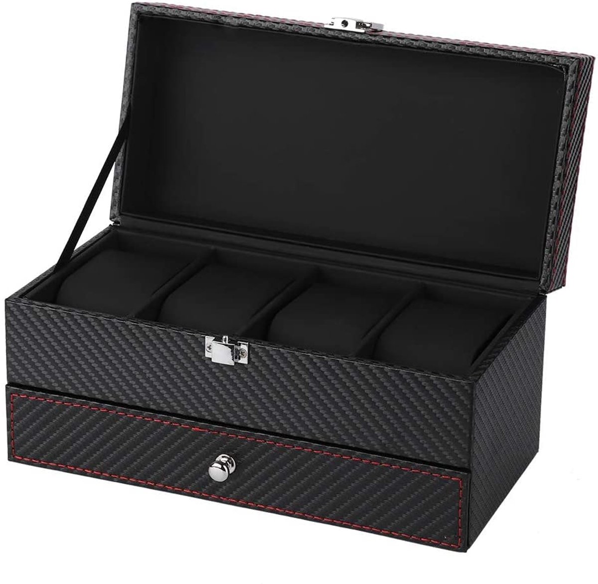 Salmue Dubbele Opbergdoos voor Sieraden, Kettingen, Oorbellen, Ringen, Armbanden, Opbergdoos, Sieraden Organizer Box