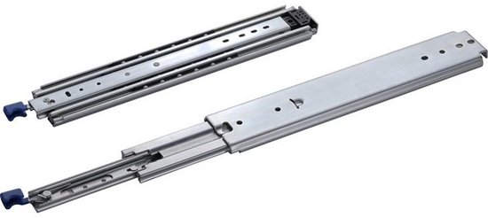 Set de glissières de tiroir de 250 kg 300 mm 12 pouces avec serrure et entièrement extensibles - Rails de tiroir courts et robustes à roulements à billes verrouillables 30 cm 12"