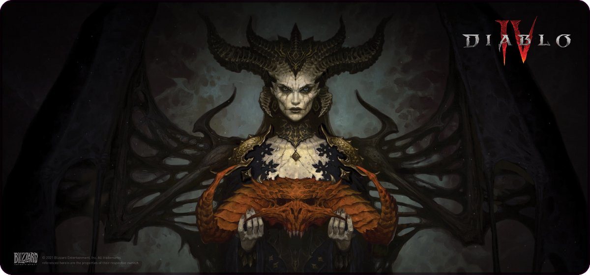 Diablo IV Lilith Desk Mat XL