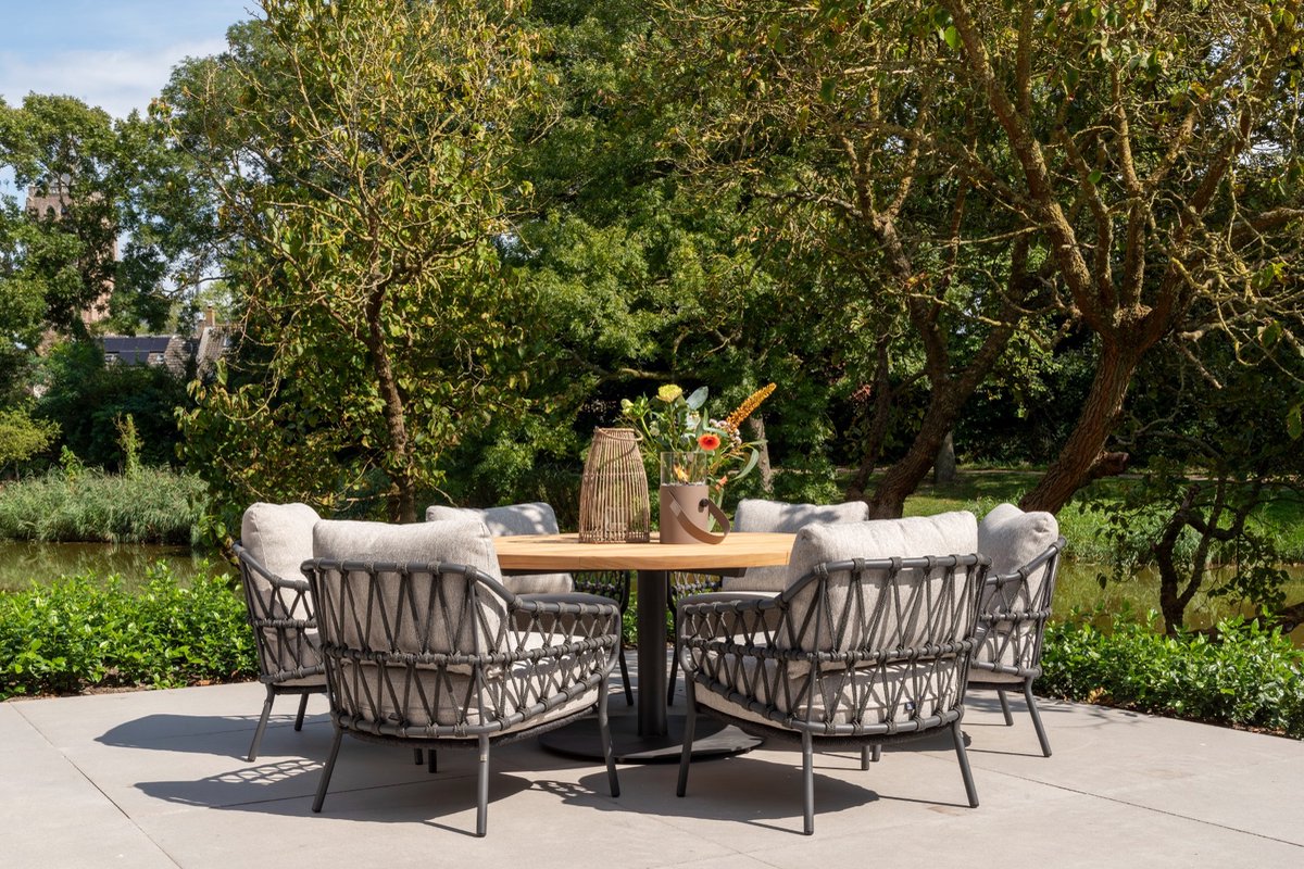 4 Seasons Outdoor Calpi fauteuil lounge dining bas - anthracite