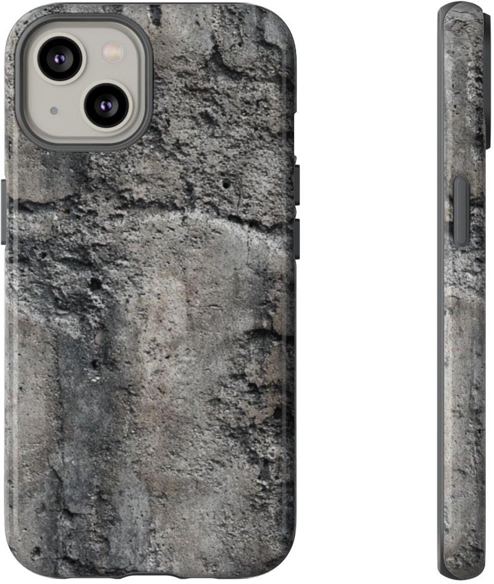 Dystopische Betonstructuur – Telefoonhoesje Geschikt voor iPhone 14