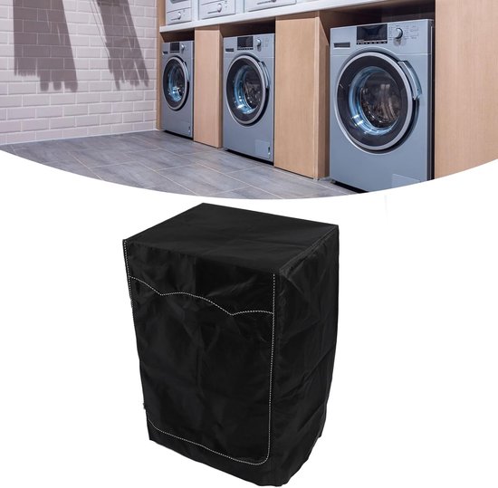 Zerodis Washing Machine Cover, PU Coating, Front Loading Washing Machine Cover for Balcony (60 x 60 x 88 cm) van Merkloos	 — afbeelding 4