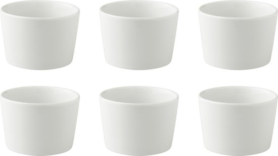 Palmer - White Delight - Kom - 6 pièces - ø 10 cm - Wit - Porcelaine - Service d'assiettes