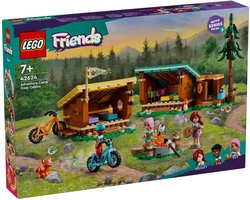foto van LEGO Friends Avonturenkamp knusse boshutten 42624