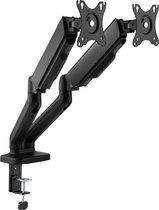 Dubbele monitor arm | Draaibaar | Kantelbaar | Max. gewicht: 9 kg per arm | 17 t/m 32 inch | Allteq