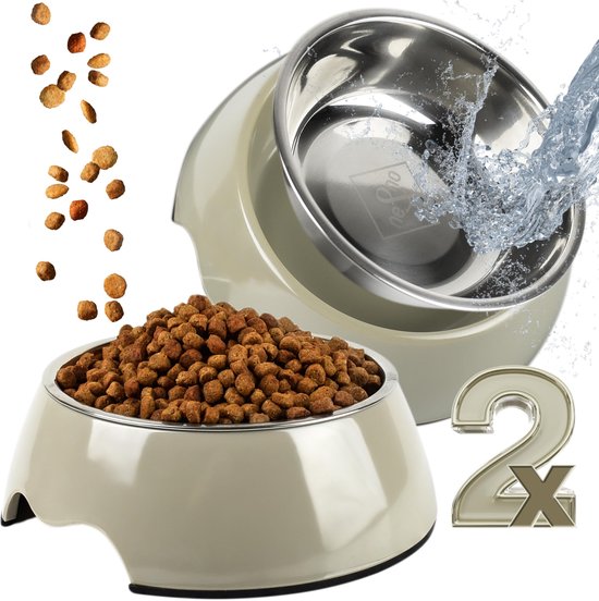 Hondenbak met langzame voeding, langzame voederbak voor katten, puzzelbak voor honden, grappig interactief voederstation met verhoogd puzzeldesign