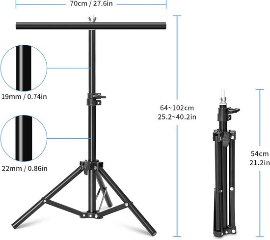 Achtergrondstandaard, Heorryn 2,6 m x 3 m