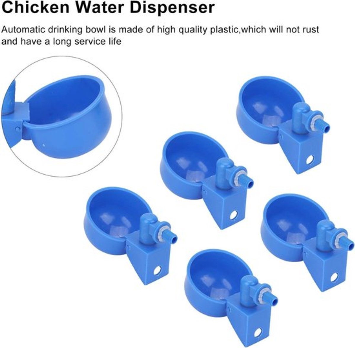 Automatische Kippenwaterbekers – 5 Stuks – HTML – Pluimvee-drinkbak – G1/8 – Kuikens Eend Gans Kalkoen Konijn . Automatische Kippenwaterbekers – 5 Stuks – HTML – Pluimvee-drinkbak – G1/8 – Kuikens Eend Gans Kalkoen Konijn .