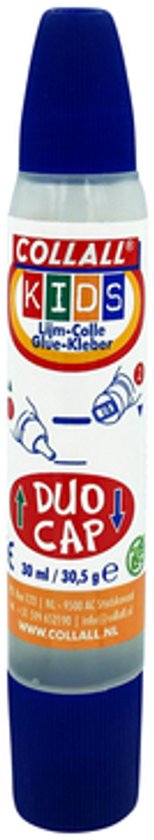 Collall Kids Duo Cap lijm met blauwe dop, 30ml.