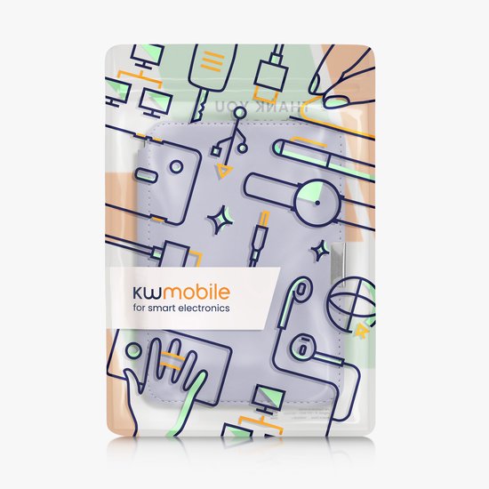 kwmobile e-reader hoesje geschikt voor Tolino Vision 1 / 2 / 3 / 4 HD hoes - Ereader flip case met standaard - E reader cover van kunstleer - In lavendel van Merkloos — afbeelding 4