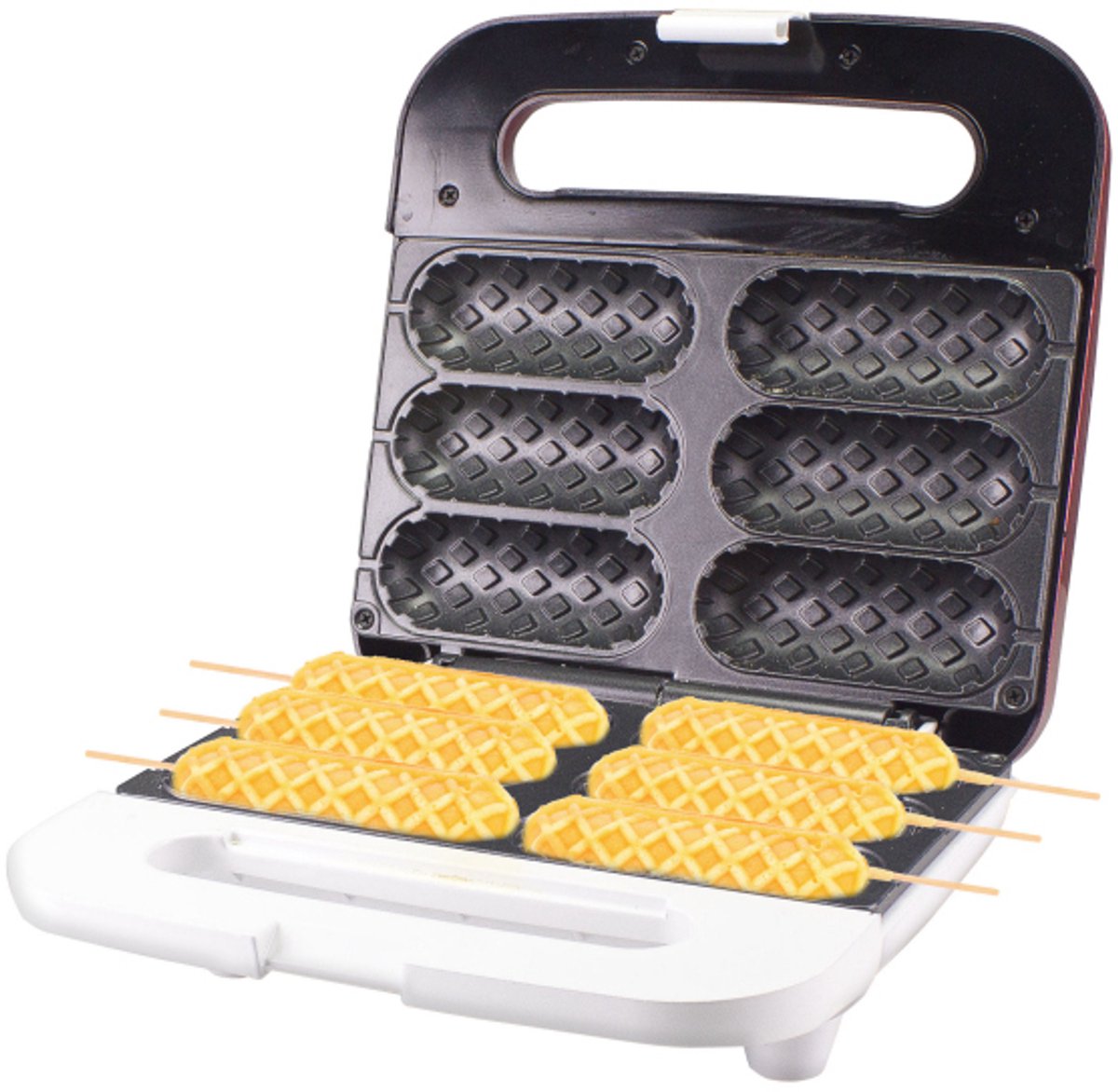 Beper P101CUD100- wafelmaker- wafel op stokje- 850watt- rood