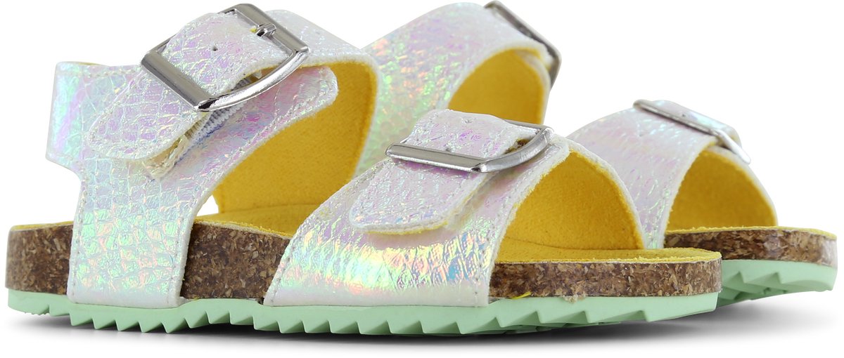 Go Banana's Sandaal – Pearls - Sandalen Kind - Meisjes - Silver Pearl - Microleer - Maat 25