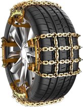 Chaînes à Neige Universelles Ninonly 8 Pièces - Réglables Pour Pneus 165-245 Mm, Sans Cric | Pour Voiture, SUV, Fourgonnette