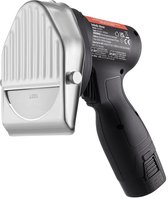 Bol.com Doner mes - Elektrisch Dönermes - Elektrisch Keukenmes - 100mm - Elektrisch mes - Draadloos & Oplaadbaar voor Perfect Ge... aanbieding