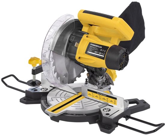 Powerplus elektrische verstekzaag POWX075700 - 1500W zaagmachine, Ø210mm - rechte & versteksneden - laser - met 1 acc.