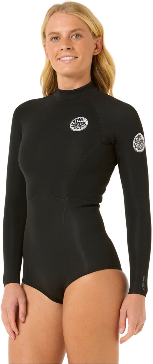 2025 Rip Curl Dames G-Bomb 1.5mm Lange Mouwen Rug Ritssluiting Boyleg