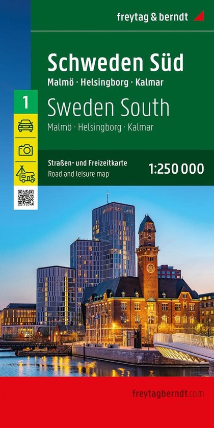 freytag & berndt Auto + Freizeitkarten AK 0667 - Sweden South Road and Leisure Map