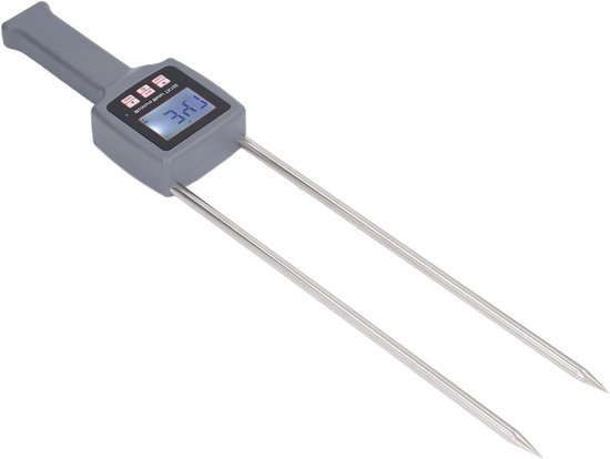 Foto: Allecto plus draagbare hay vochtmeter voor granen stro en brandhout met lcd display