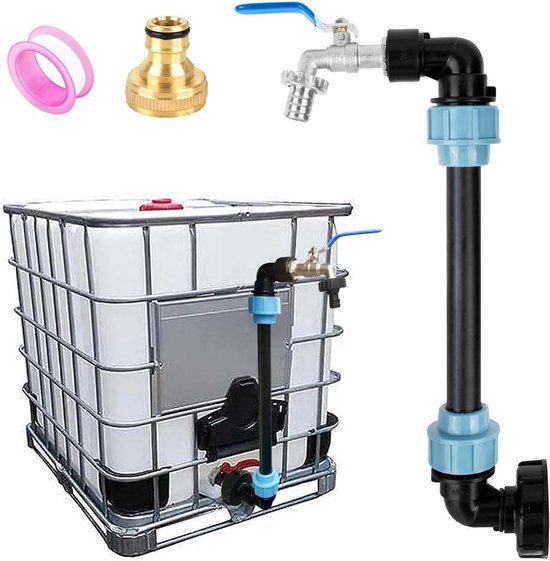 IBC-adapter S60x6 met kraan 3/4 - Tapkranen