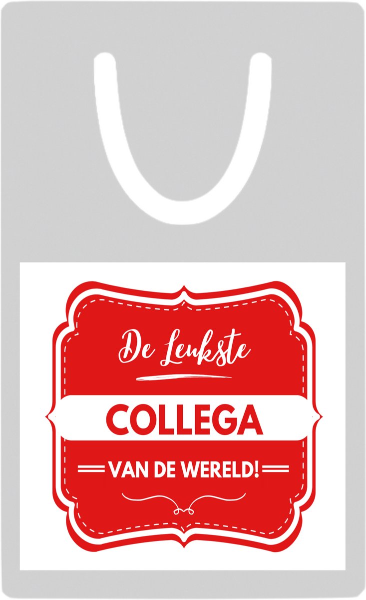 Hacebo® - De leukste collega metalen boekenlegger- Collega - een collega - werk - afscheidscadeau - verjaardagscadeau Bladwijzer boekenleggers - 7.6 cm x 5cm