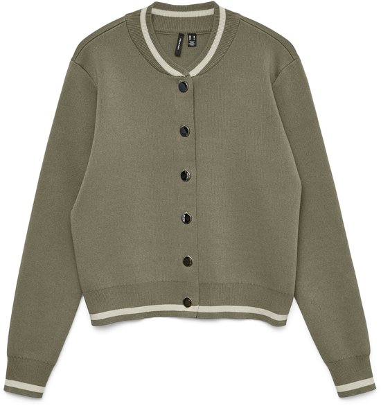 Vero Moda Vest Vmevelijn Ls Bomber Knit Cardigan E 10341071 Mermaid/w. Birch D Dames Maat - XL