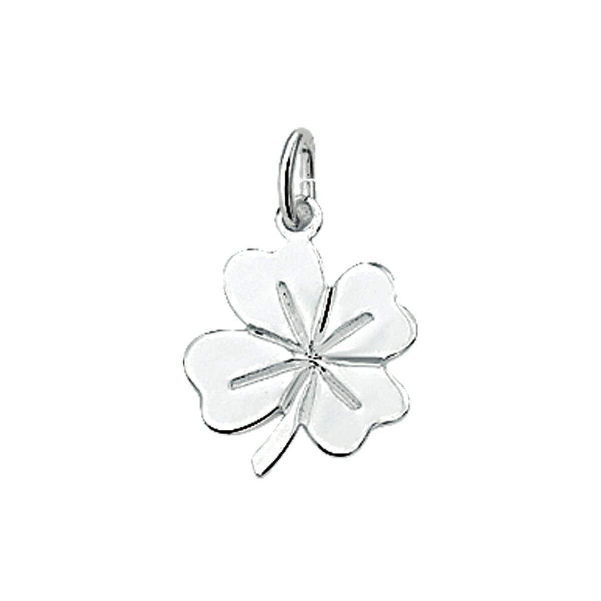 Glams hanger klavertje - Zilver