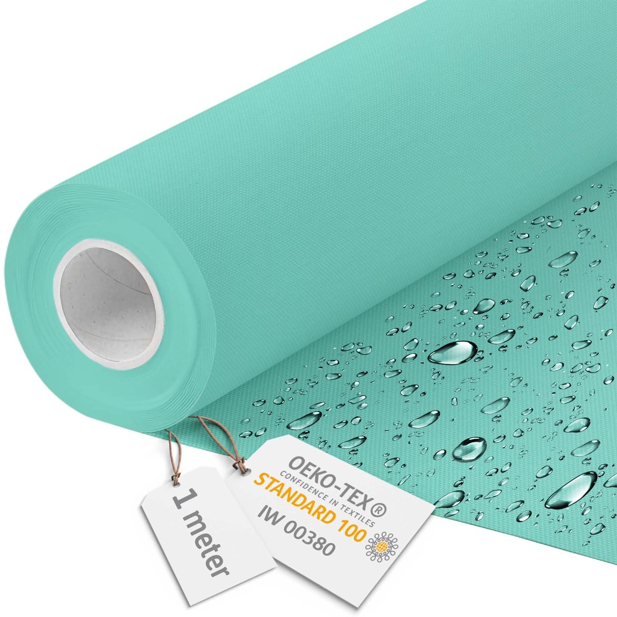 DreamRoots Canvas Waterdicht - Meubelstof per meter 160 cm breed - Waterafstotende stof 220 g/m2 600D - Luifelstof Waterdicht per meter Lazur 1M