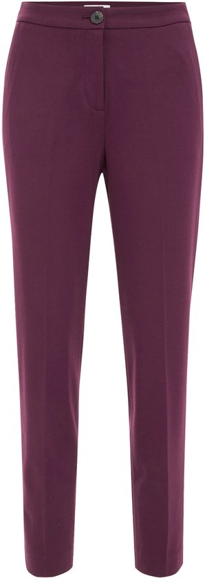 WE Fashion Dames slim fit pantalon met stretch