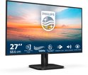 Zijaanzicht van Philips 27-inch monitor met IPS-paneel, 120Hz, 1ms MPRT, Adaptive-Sync en ingebouwde luidsprekers.