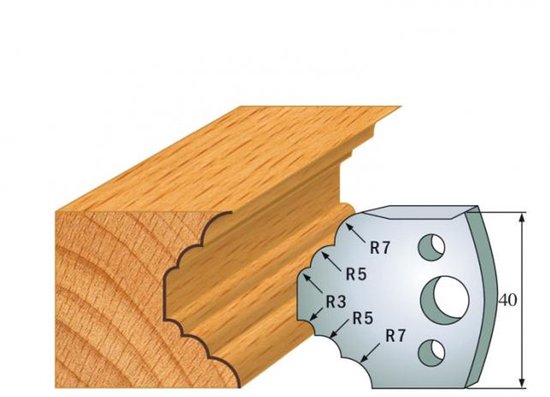 CMT - Couteaux à profil pour tête de fraisage à profil - Fraise - Outils de coupe - Fraise à profil - 1 Pièce(s)