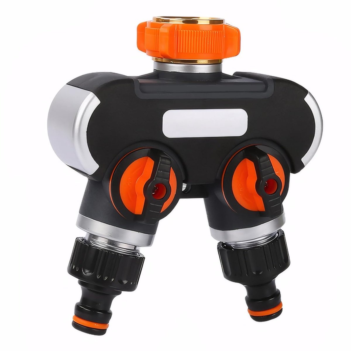 2-weg Waterverdeler Met Afsluitkraan – Tuinslang Splitter Set | 3/4 Inch Aansluiting & Individuele Kranen