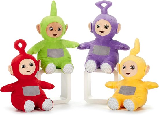 Set de 4 peluches Teletubbies - Po, Dipsy, Laa-laa, Tinky Winky - 30 cm