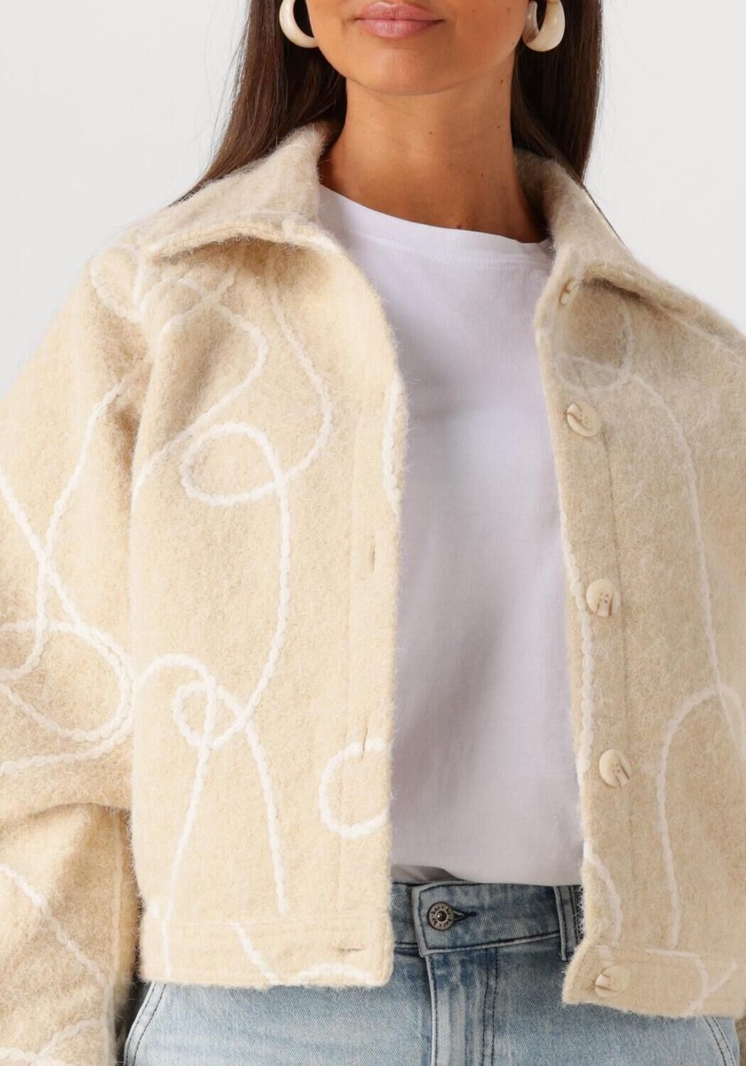 NUKUS Milou Jacket Jassen Dames - Winterjas - Beige - Maat XXL