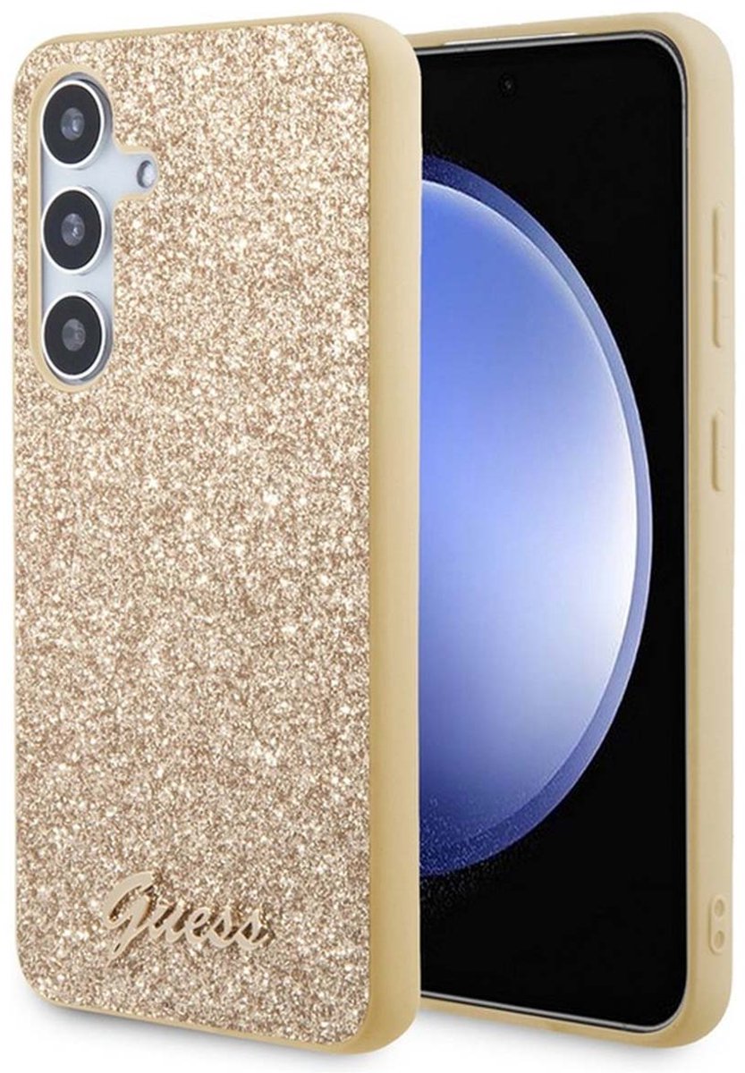 Guess Glitter Back Case - Samsung Galaxy S24 (S921) - Goud