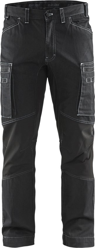 Blaklader BlÕklõder Service Werkbroek denim stretch zwart - maat C50