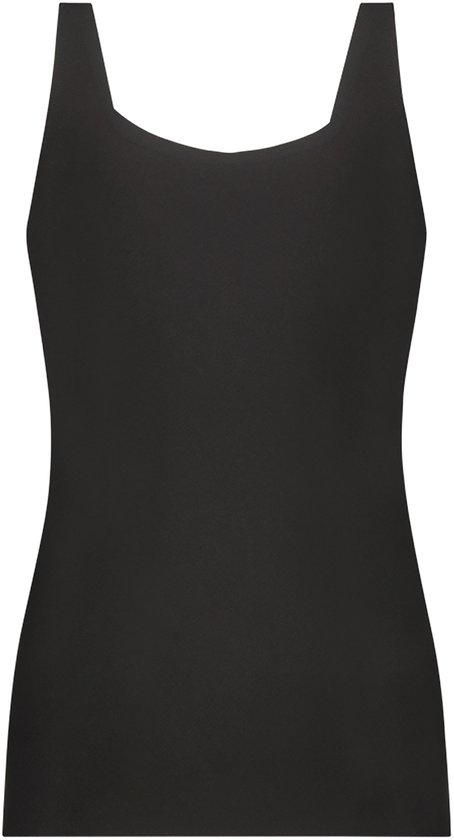 Zwarte nauwsluitende top met brede bandjes
