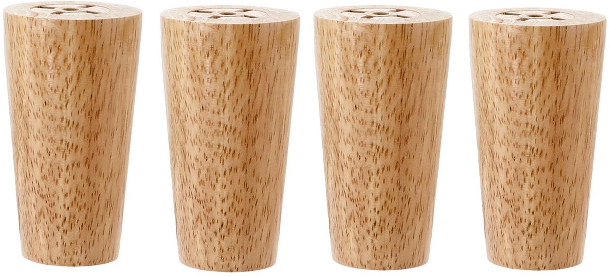 Ibenzoa® Set van 4 Massief Houten Tafelpoten voor Diverse Meubeltoepassingen