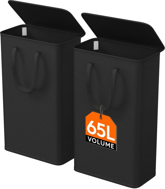 Lifewit 75 liter Slanke Wasmand met Deksel - Nu 17% korting