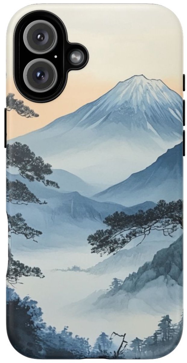 Traditioneel Japanse Berglandschap – Telefoonhoesje Geschikt voor iPhone 16 Plus