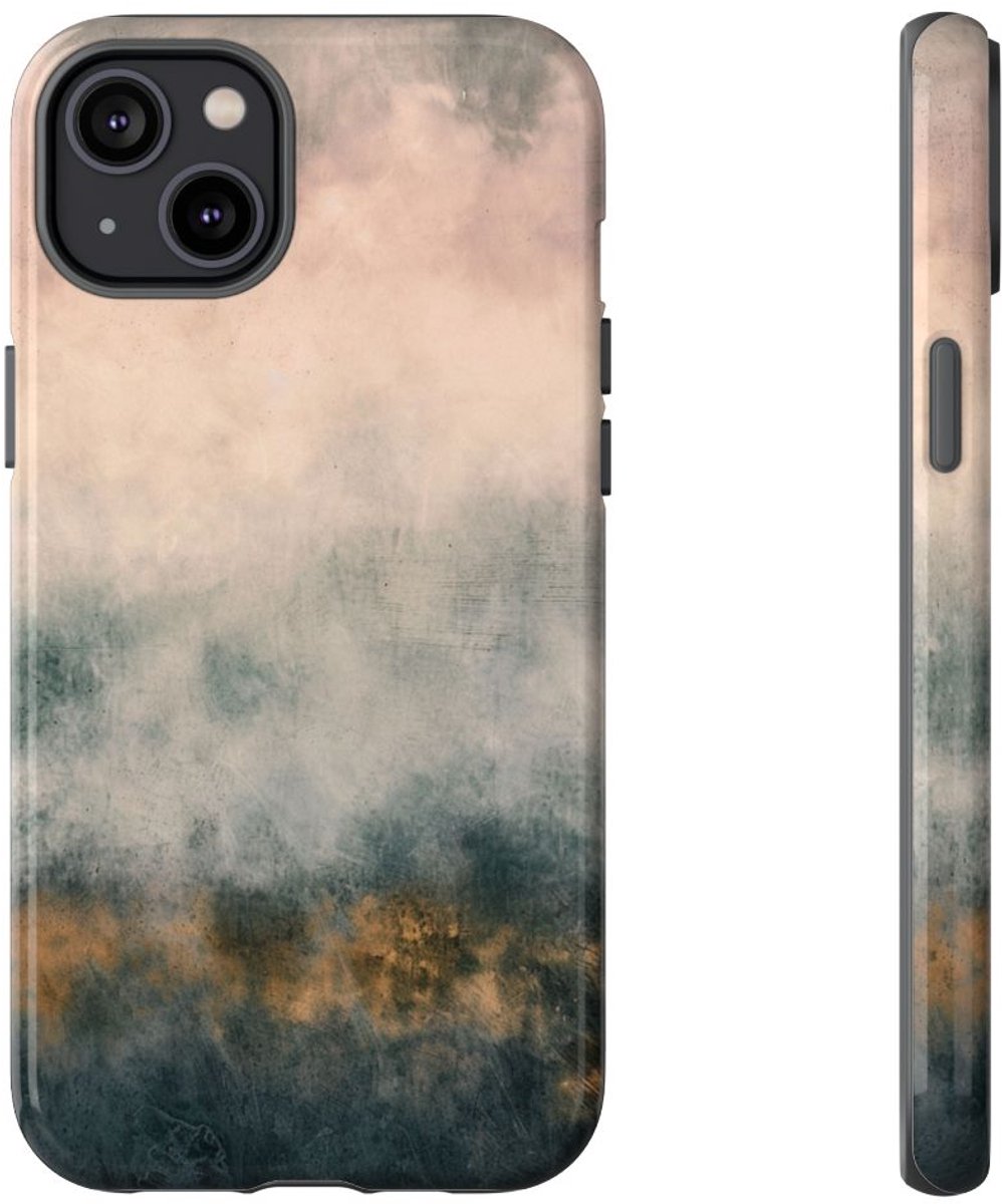 Zachte Wolkenstructuur Abstracte Kunst – Telefoonhoesje Geschikt voor iPhone 14 Plus