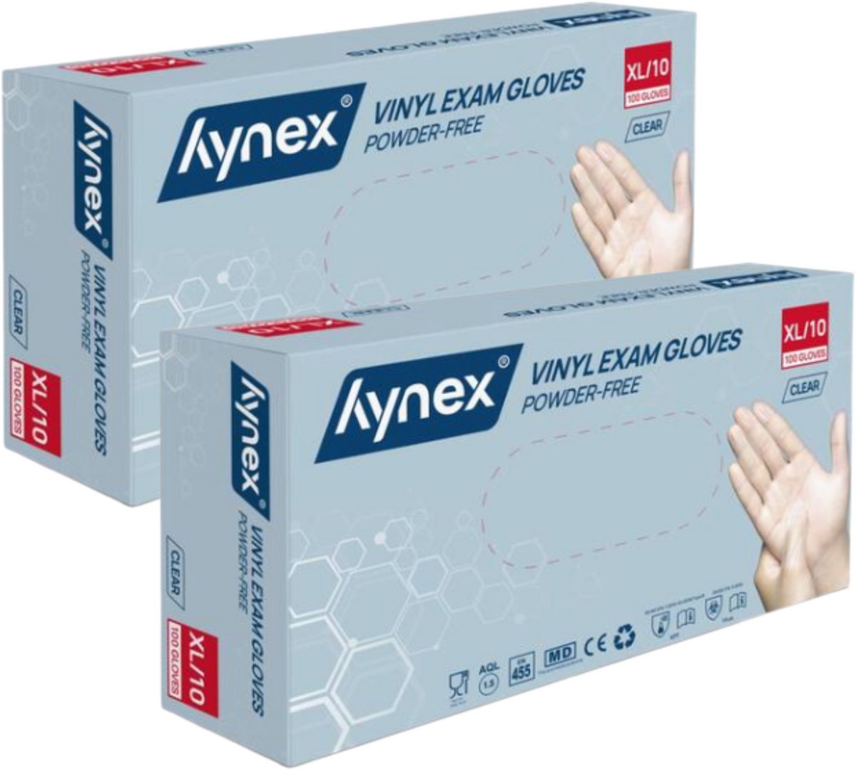 Hynex Vinyl PF Clear 4,5gr MD (2x stuk) - 100/box - XL