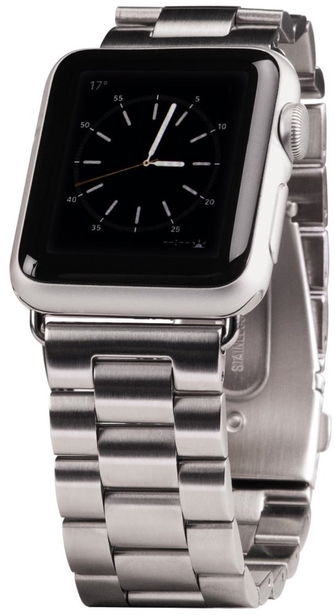 Hama RVS bandje - Apple Watch Series 1/2/3 (38mm) - Zilver
