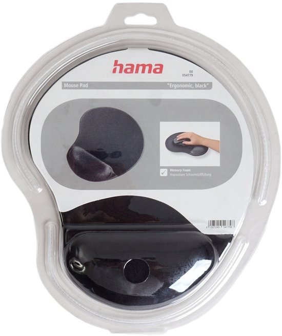Hama Mousepad Ergonomic, Black
