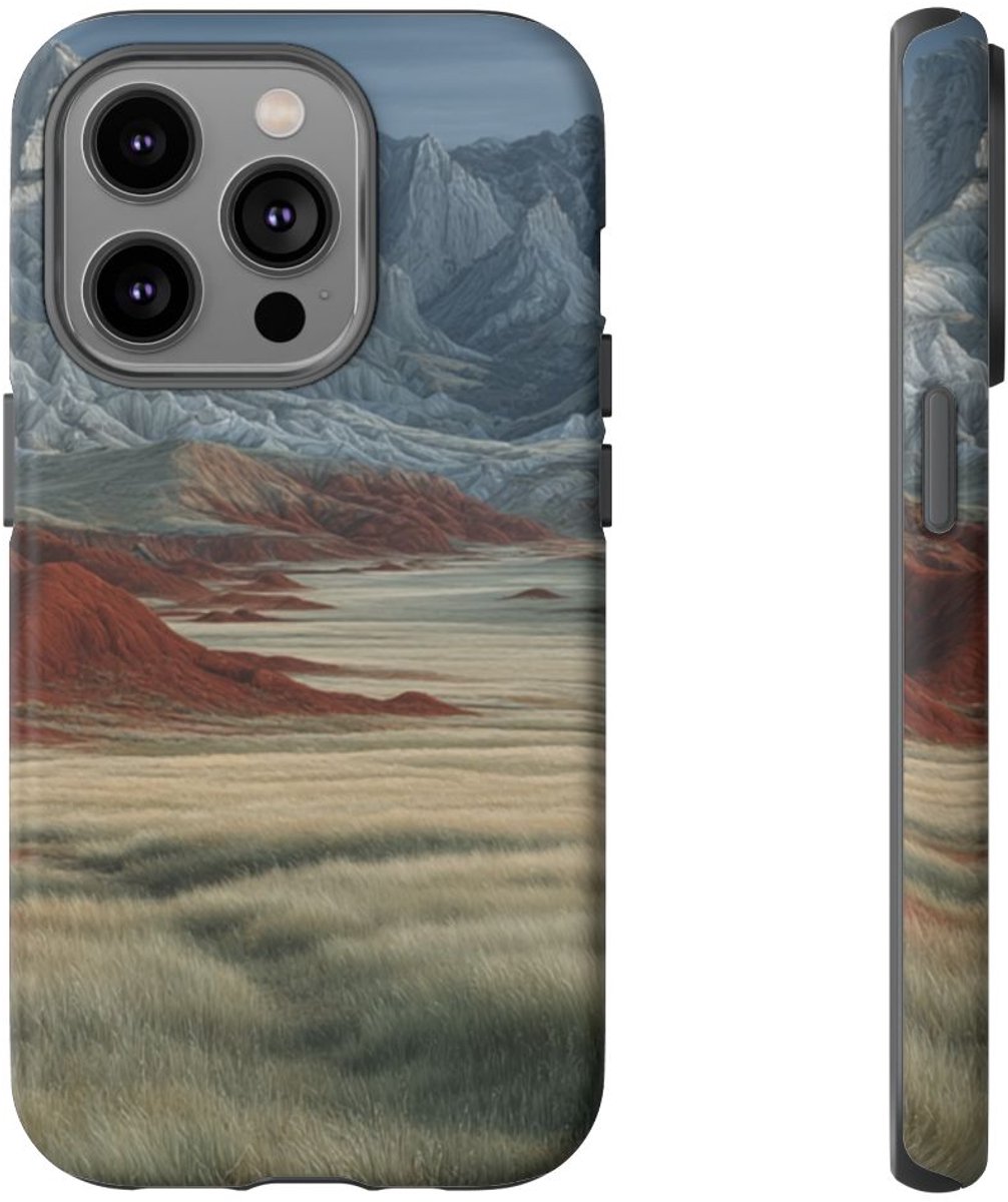 Buffels Grazend in Rood Canyongebied – Telefoonhoesje Geschikt voor iPhone 14 Pro