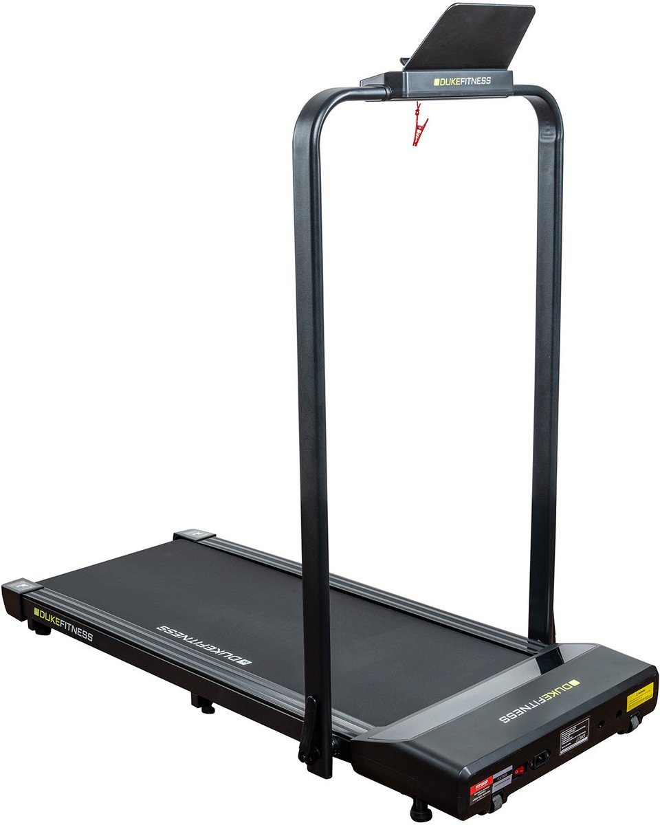 Afbeelding 3 van Duke Fitness Walking Pad – Compacte en Stille Wandelmat voor Thuis en Kantoor – Inklapbaar – Met Afstandsbediening & Tablethouder – 13 Programma’s – Tot 6 km/u – 100 kg Belastbaar