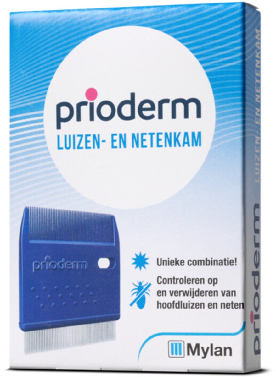 Prioderm - Luizen- en Netenkam - 2 x 1 stuk - Voordeelverpakking