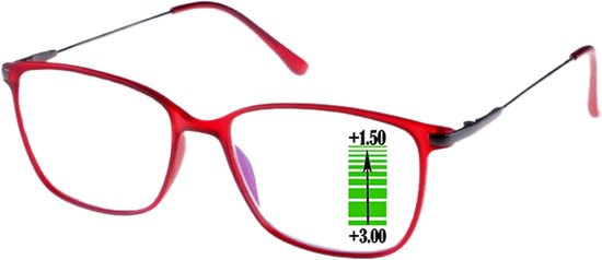 Lunettes de lecture Ofar Office Multifocal CF0002C- Rouge -+3,00